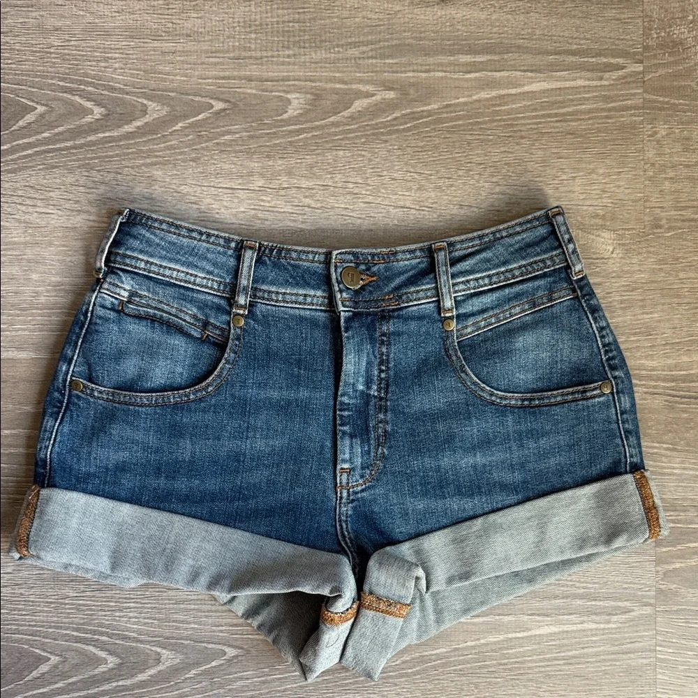 Anthropologie PILCRO  Rolled Denim Shorts 26 - Picture 2 of 10